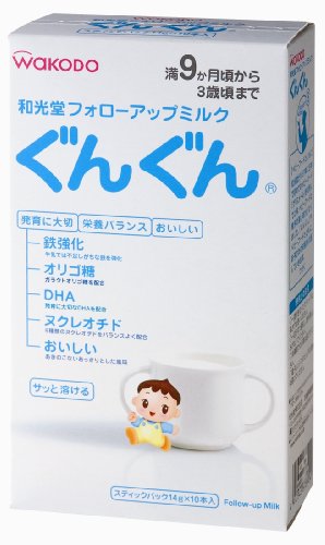 和光堂 フォローアップミルク ぐんぐん スティックパック 14g×10本