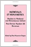 Medievalia et humanistica, No. 36 (Medievalia et Humanistica Series)