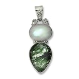 Sterling Silver Seraphinite Pendant by Sajen