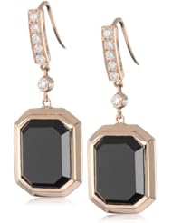 Ivanka Trump "Octagonal" Earrings with Black Onyx and Diamonds