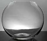 Clear Glass Bubble Bowl 8" X 10" set of 2