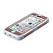 BENTOBEN Compatible with iPhone 5C Case, 5C Case 3 in 1 Hybrid Hard PC and Soft Silicone Shockproof Anti-Scratch Dustproof Heavy Duty Rugged Bumper Full Body Protective Case, Rose Gold & Light Gray