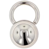 One Stainless Steel Weight Ring: 8g, Inside Diameter: 3/4, Ball: 1 (SOLD INDIVIDUALLY. ORDER TWO FOR A PAIR.)
