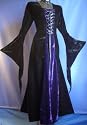 Samtkleid Kleid Gothic Mittelalter Samt Gewand Gr. XXL 6072 Lila