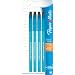Paper Mate Erasermate Stick Medium Tip Ballpoint Pens, 4 Blue Ink Pens (3154458PP)