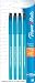 Paper Mate Erasermate Stick Medium Tip Ballpoint Pens, 4 Blue Ink Pens (3154458PP)