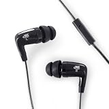 MEElectronics CX21P-BK In-Ear Headphones with In-Line Microphone/Remote for iPod, iPhone and Smartphones (Black)
