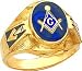 Thumbnail image for 14K Gold Masonic Mens Ring Sz 10