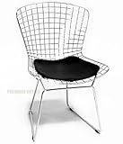 IMAGE OF Bertoia Side Chair (Black Seat Pad Included)