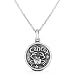 Bling Jewelry Sterling Silver Cancer Zodiac Pendant Necklace with 16" Chain