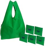 BAGGU Reusable Shopping Tote - 6-Pack,Kelly,one size
