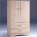 Nexera Alegria 2-Drawer Wardrobe Armoire in Natural Maple