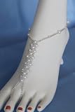 Barefoot Sandals Pearl Pattern Foot Jewelry Beach Wedding Accessory