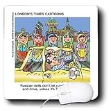 Londons Times Funny Russian and Armenian Cartoons - Matryoshkas And Topaz - Mouse Pads