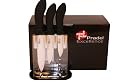 Couteaux c&eacute;ramique COFFRET DE 3 + bloc plexi PRADEL E;