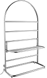Warmrails Trafalgar Freestanding Towel Warmer and Drying Rack, Chrome