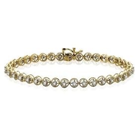 10k Yellow Gold Diamond Bracelet (1 cttw, J-K Color, I2-I3 Clarity) by