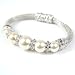 Le BIJOU Muschelkern Perlen-Armband, made with CRYSTALLIZED TM-Swarovski Elements, Perlen weiss -IM SCHMUCKBEUTEL