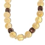 Citrine Necklace 04 Choker Faceted Yellow Wood Crystal Healing Gemstone 17