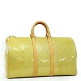 (中古)(廃盤激レア)(ルイヴィトン)LOUIS VUITTON ヴェルニ ボストンバッグ (マーサー) ベージュ M91000 並行輸入品 LOUIS VUITTON バッグ 中古