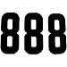 N-Style 6" Numbers - 8/Black