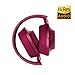 Sony h.ear on Premium Hi-Res Stereo Headphones, Bordeaux Pink