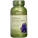 GNC HERBAL PLUS Bilberry 60mg 100 Capsules