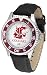Washington State Cougars NCAA Mens Leather Wrist Watch