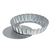 Farringdon Collection 10cm Loose Base Tinplate Safety Edge Tartlet Pan