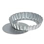 Farringdon Collection 10cm Loose Base Tinplate Safety Edge Tartlet Pan