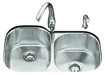 Hot Sale KOHLER K-3354-NA Undertone Large/Medium Undercounter Kitchen Sink