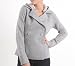 Roxy Exclusive Juniors Hooded Fleece Peacoat (Large, Heather)