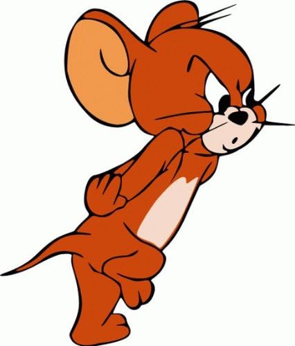 Tom And Jerry Cartoon Car Bumper Sticker Decal 4"x 5"