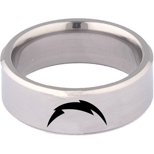 Team Titanium San Diego Chargers 8mm Titanium Ring 12