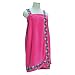 Scene Weaver Delight 29 by 59-Inch Coral Fleece Bath Wrap, Sarah Hot Pink