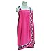 Scene Weaver Delight 29 by 59-Inch Coral Fleece Bath Wrap, Sarah Hot Pink