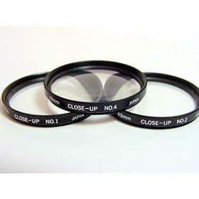 49mm Close-Up Lens Kit - Set of +1, +2, +4 Diapters