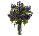 Nearly Natural Lilac Silk Flower Arrangement