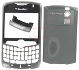 --Sprint Titanium OEM Original RIM Blackberry 8330 Curve Housing Case Faceplate with Lens U Bottom Cover New Plus Tool Kit T5 Screw Driver & Opener