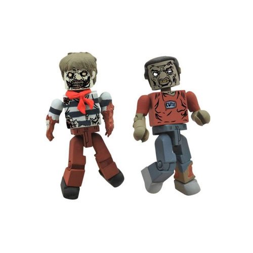 Diamond Select Toys Walking Dead Minimates Series 2: Sailor Zombie and Leg-Bite Zombie , 2-Pack