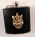 New 6 oz Stainless Steel Liquor Hip Flask - Flag Flask Image