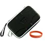 Garmin Nuvi GPS Size 4.3 **Black** Hard Shell Cube Garmin Carrying Case for All Garmin 1300 series 4.3 Models + Orange Vangoddy TM -- VG Silicon Wrist Band!!!