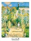 Claude Monet (The Artist's Garden at Vetheuil) Art Poster Print - 24 X 32