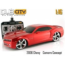 Jada Dub City Radio Remote Control 1:16 Scale Red 2006 Chevy Camaro Concept RC Car