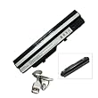 7200mAh Battery for Mouse Computer Tsunami Moover T10 Mivvy M310 Laptop Battery Replacement BTY-S11 BTY-S12 6317A-RTL8187SE W/ USB2.0 Extend Cable