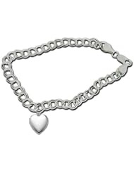Sterling Silver "Sweetheart" Locket Bracelet - Available in 7 or 8 Inch