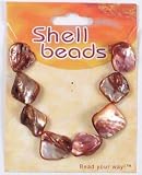 Tinted Shell Chunk Beads - Amber - 8 Pc Pack / Each
