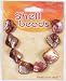 Tinted Shell Chunk Beads - Amber - 8 Pc Pack / Each