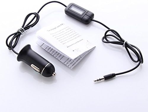 Cartool FM-8116B Bluetooth Handfree Charger 12V Charger FM Transmitter with 3.5mm Plug and USB Port Black for iPad / iPhone / iPad