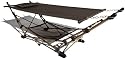 Strathwood Portable Folding Hammock with Carry Bag, Chocolate Fabric Champagne Frame